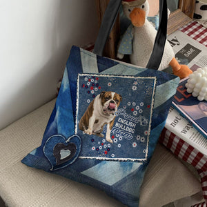 English Bulldog Pround Mom2-Cloth Tote Bag