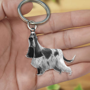 English Cocker Spaniel-Look at me flat Acrylic Keychain