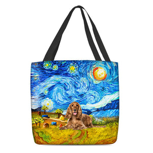 English Cocker Spaniel-Oil Painting-Cloth Tote Bag