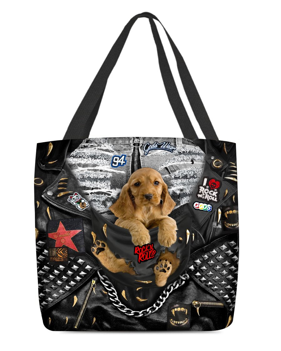 English Cocker Spaniel-Rock Dog-Cloth Tote Bag