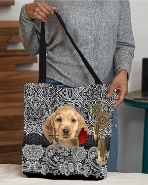 English Cocker Spaniel-Rose Cloth Tote Bag