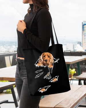 Cracks-English Cocker Spaniel-Cloth Tote Bag