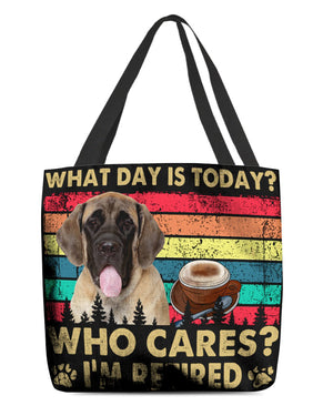 English Mastiff Who Cares-Cloth Tote Bag