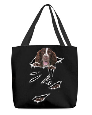 Cracks-English Springer Spaniel-Cloth Tote Bag