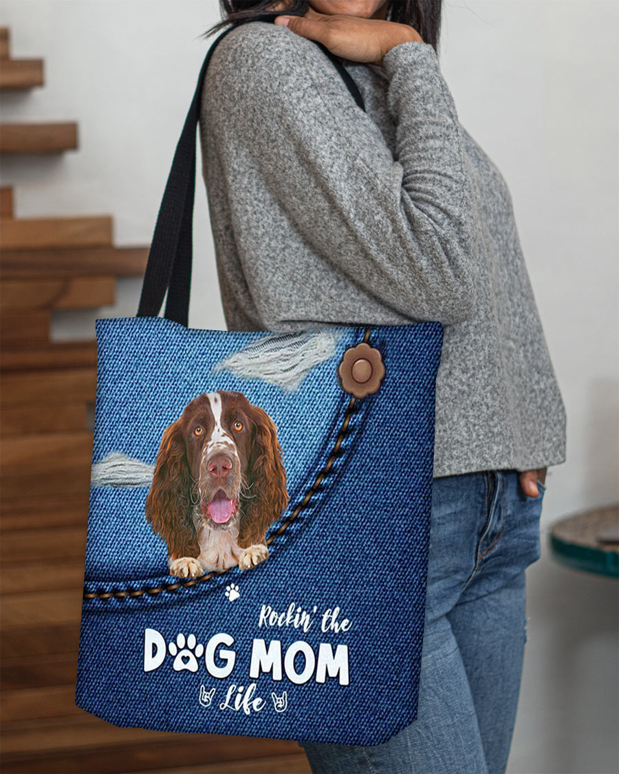 English Springer Spaniel-Dog Mom Life-Cloth Tote Bag