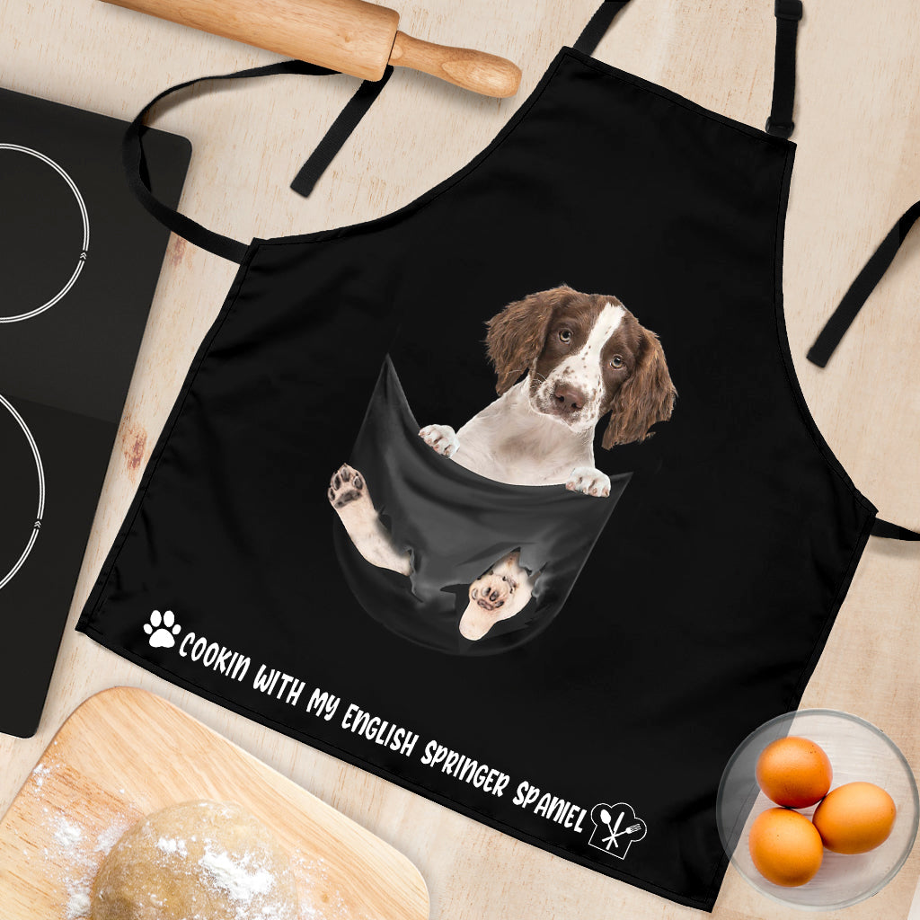 English Springer Spaniel Cookin' With Me Apron