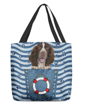 English Springer Spaniel On Board-Cloth Tote Bag