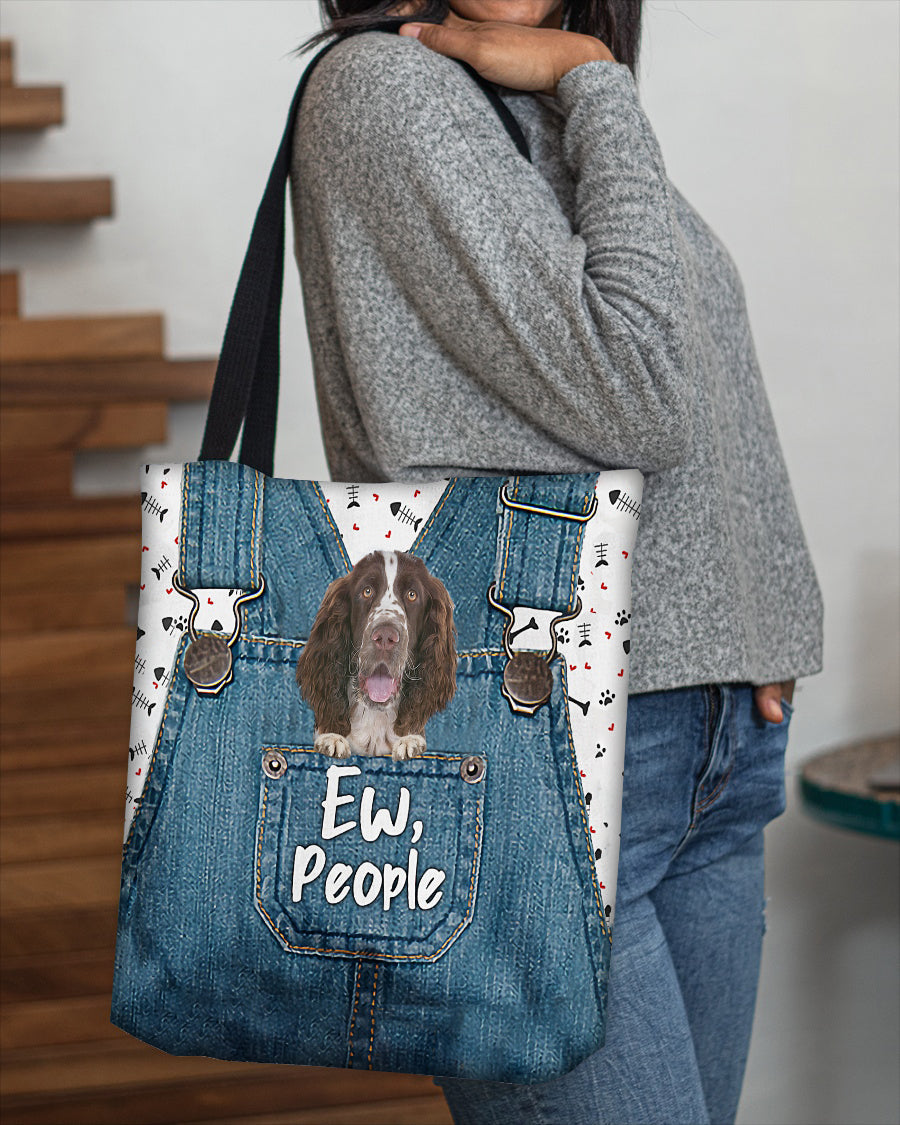 English Springer Spaniel-EW people-Cloth Tote Bag