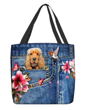 English cocker spaniel-Lily Cloth Tote Bag