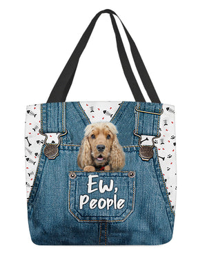 English cocker spaniel-EW people-Cloth Tote Bag