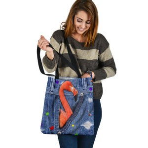 FLAMINGO-The Rainbow-Cloth Tote Bag