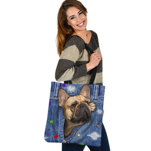 FRENCH BULLDOG-The Rainbow-Cloth Tote Bag