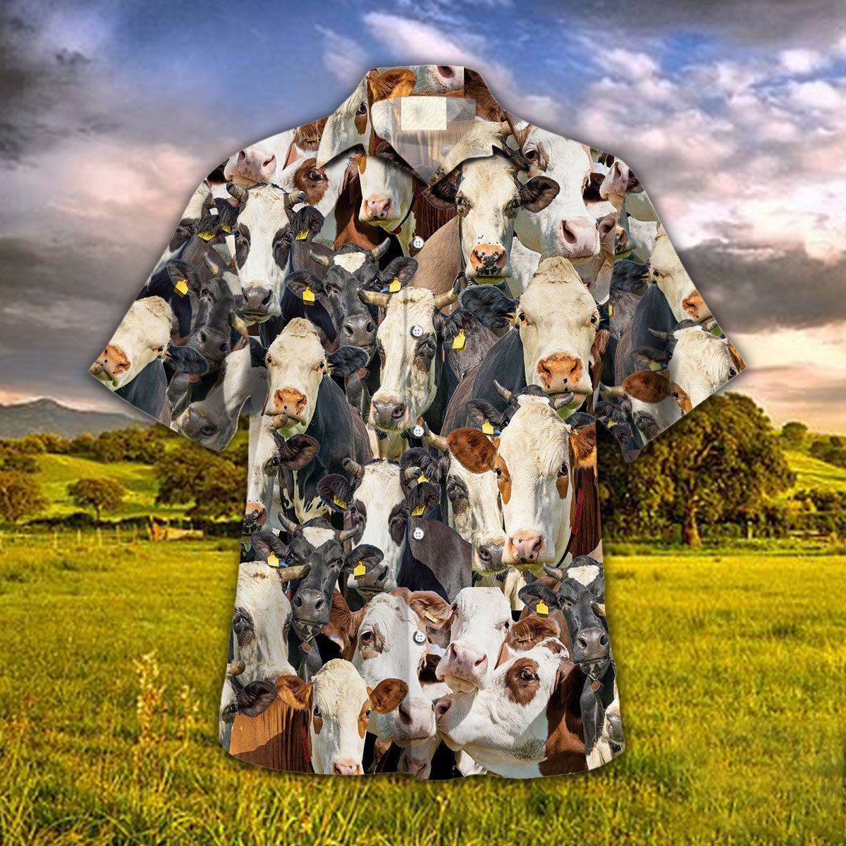 Fleckvieh Herd Hawaiian Shirt