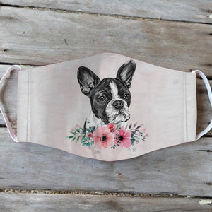 French Bulldog Flower EZ01 2404 Face Mask