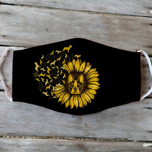 French Bulldog Sunflower Leaf EZ01 2404 Face Mask