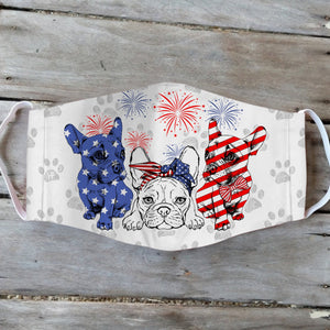 French Bulldog 4th Of July EZ01 1405 Face Mask