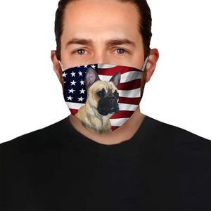 French Bulldog American Flag EZ07 1504 Face Mask