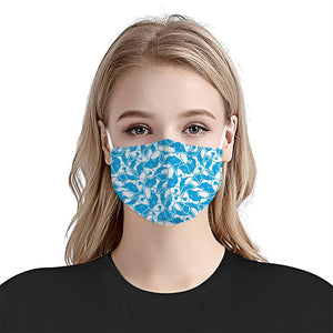 French Bulldog Blue Pattern EZ07 1704 Face Mask