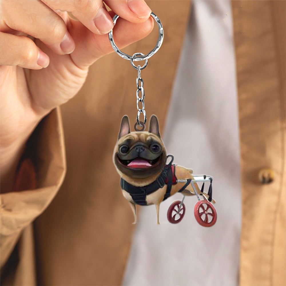 Look at me flat Acrylic Keychain