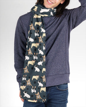 French Bulldog-Paw Dog Scarf