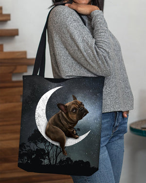 French Bulldog-Sit On The Moon-Cloth Tote Bag