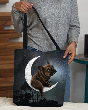 French Bulldog-Sit On The Moon-Cloth Tote Bag