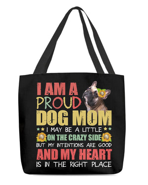 French Bulldog 2-Right Place-Cloth Tote Bag