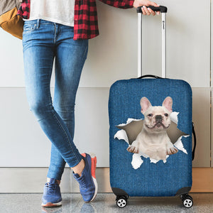 French Bulldog 2-Torn Paper Luggage Covers