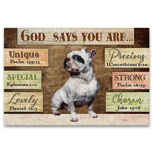 French  Bulldog2 God Says You Are Doormat