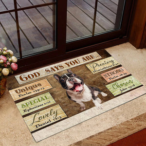 French  Bulldog3 God Says You Are Doormat