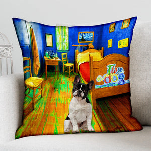 French Bulldog 3 In the Bedroom-Pillow Case