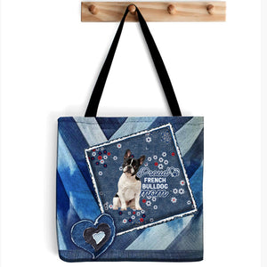 French Bulldog 3 Pround Mom2-Cloth Tote Bag