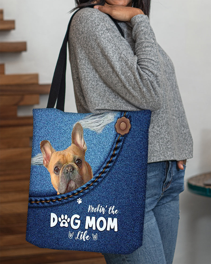 French Bulldog-Dog Mom Life-Cloth Tote Bag