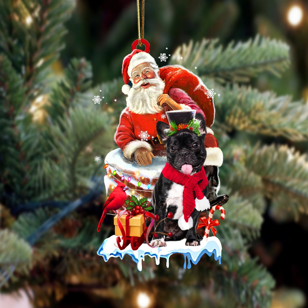 French Bulldog 5-Christmas Chimney Two Sided Ornament