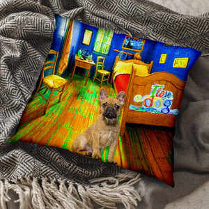 French Bulldog 5 In the Bedroom-Pillow Case