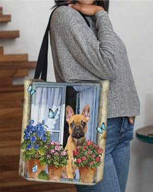 French Bulldog 5 Today I Choose Joy-Cloth Tote Bag