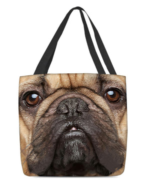 French Bulldog Face-Cloth Tote Bag