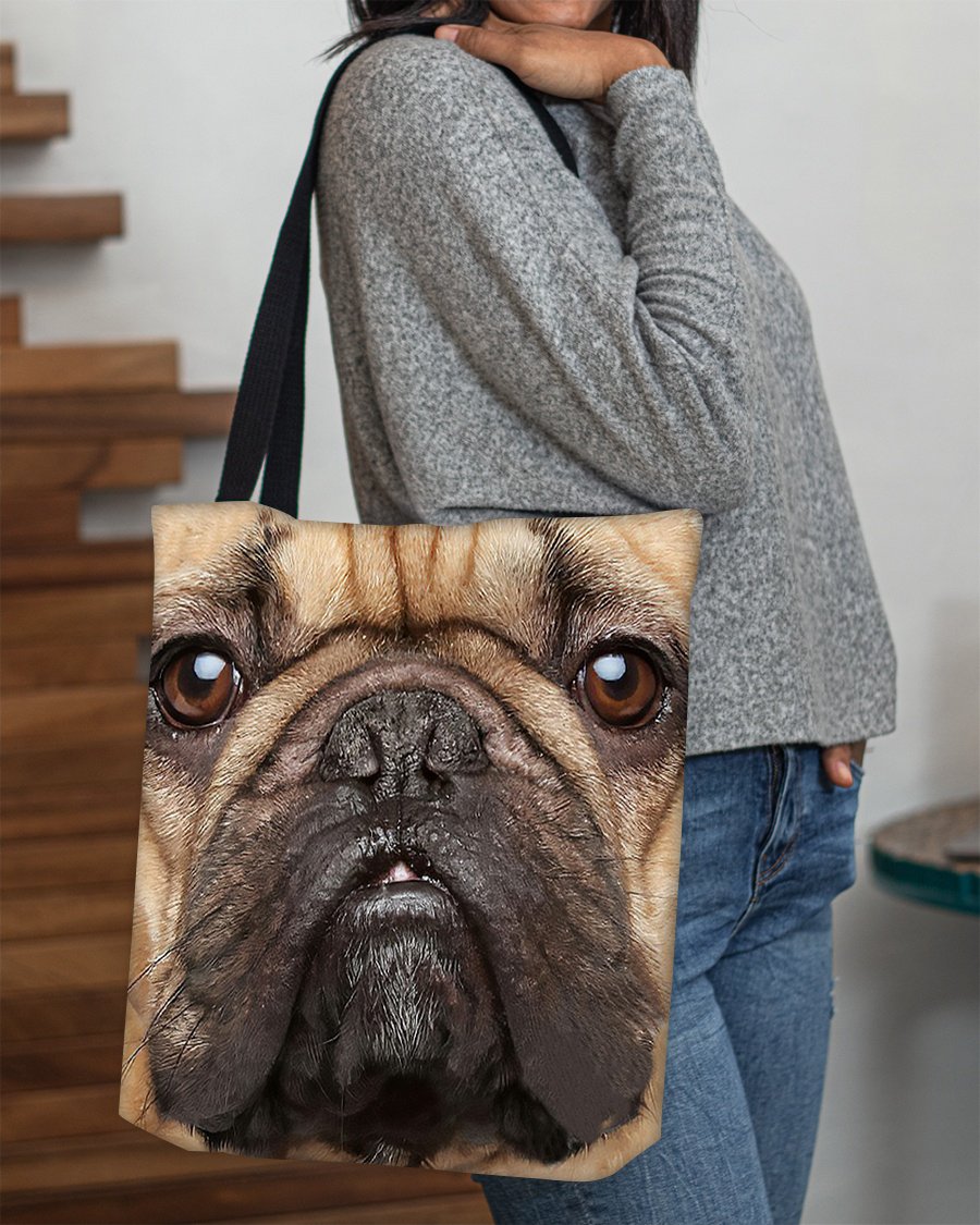 French Bulldog Face-Cloth Tote Bag