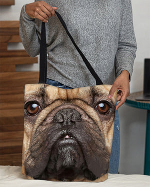 French Bulldog Face-Cloth Tote Bag