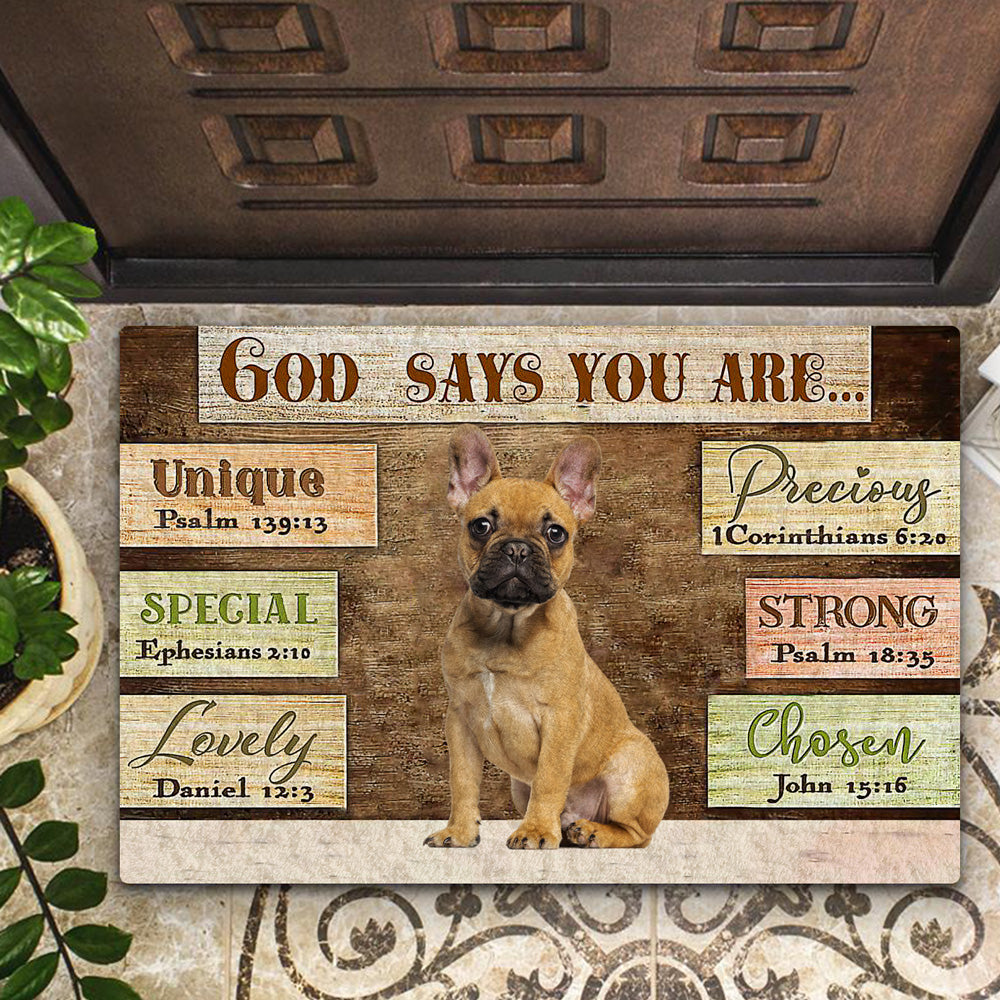 French Bulldog God Says You Are Doormat