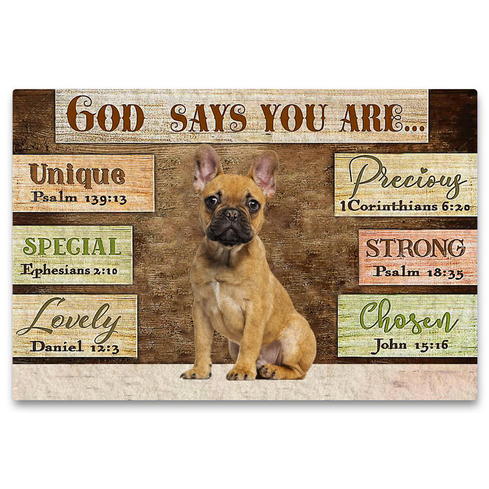 French Bulldog God Says You Are Doormat