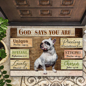 French  Bulldog2 God Says You Are Doormat