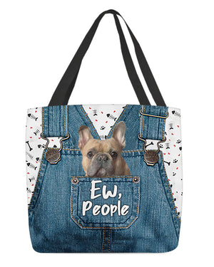 French Bulldog-EW people-Cloth Tote Bag