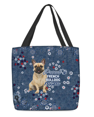 French Bulldog (2) Pround Mom-Cloth Tote Bag