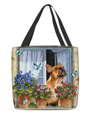 French Bulldog (2) Today I Choose Joy-Cloth Tote Bag