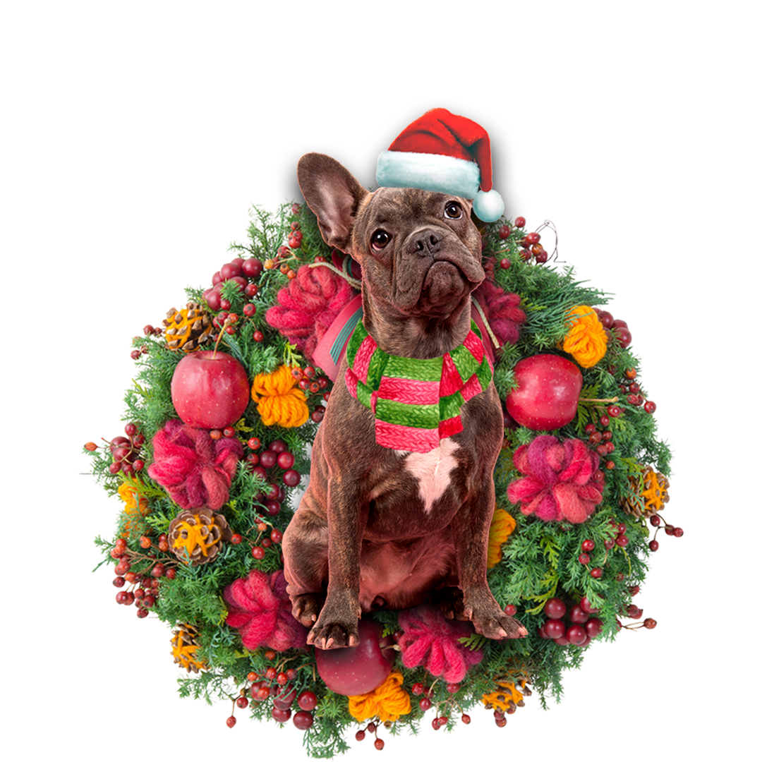 French Bulldog Christmas Ornament