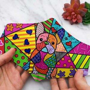 French Bulldog Abstract Pattern EZ30 1703 Face Mask