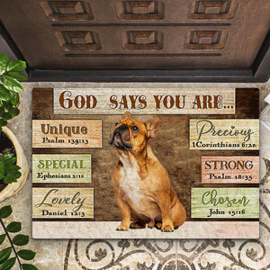 French  Bulldog9 God Says You Are Doormat