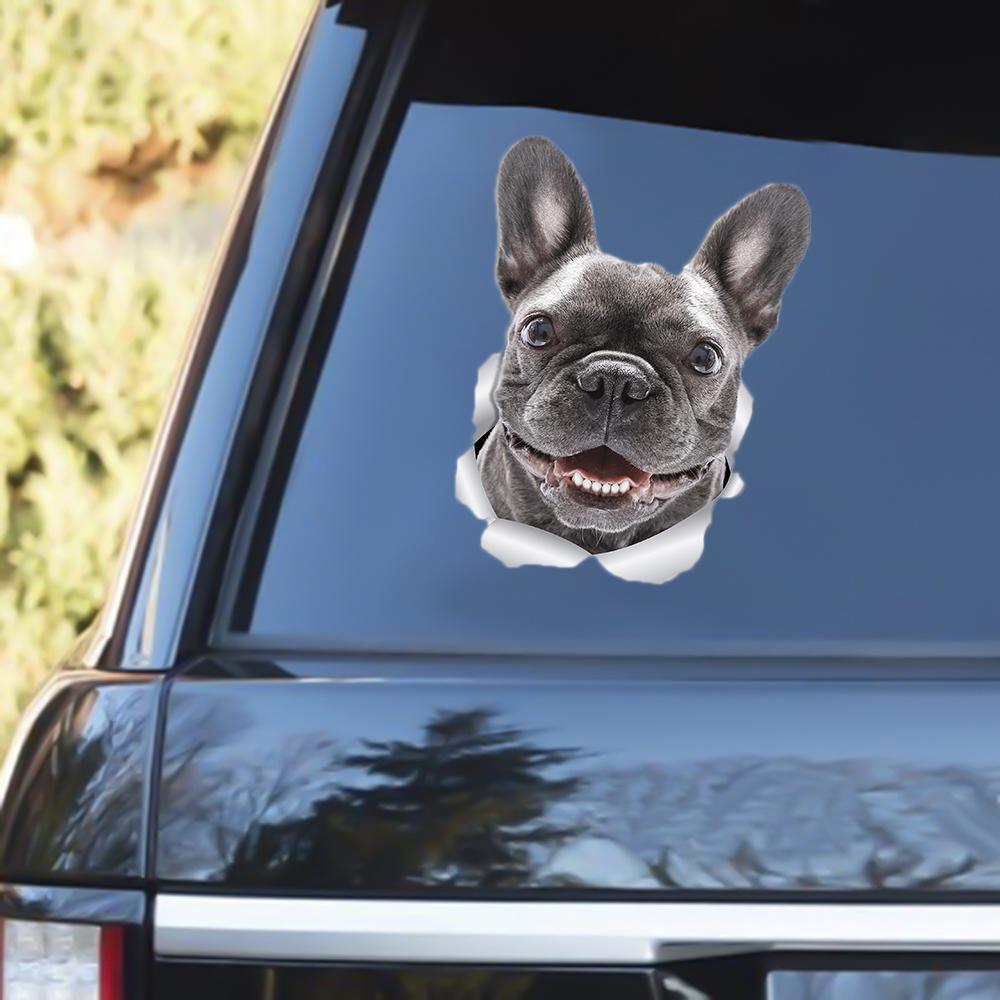 Frenchie Out Of The Window Decal