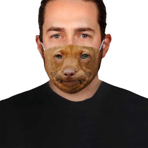 Funny dog Face EZ06 1304 Face Mask